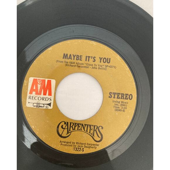 2 Carpenter 45 records Hurting Each Other Maybe It's You We've Only Just Begun - Picture 7 of 8